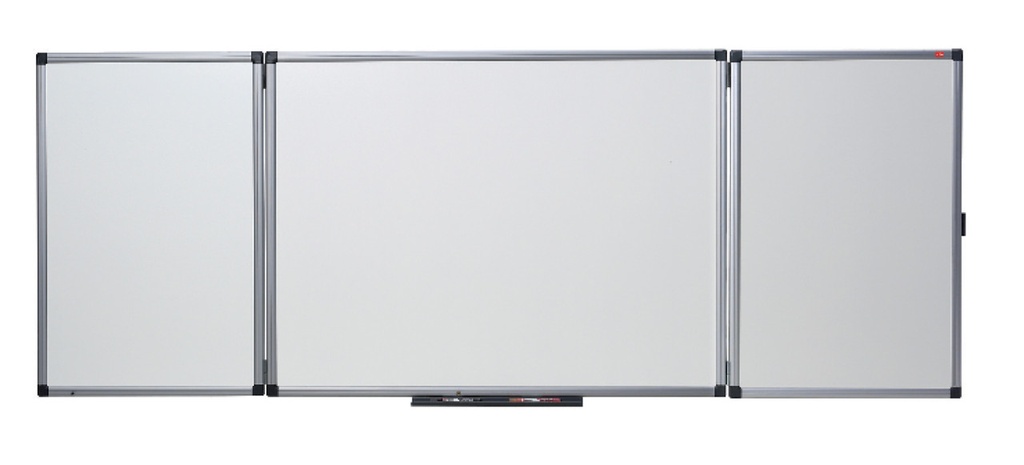 Whiteboard Nobo Prestige Email magnetisch uitklapbaar 120x200/400cm