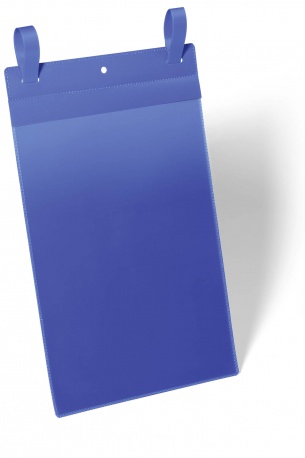 Documenthoes Durable A4 staand 210x297mm met bindriemen blauw (50)