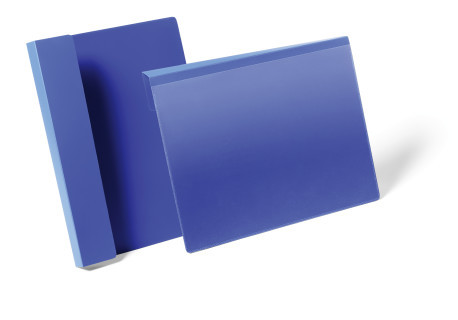 Documenthoes Durable A4 liggend 297x210mm met vouw blauw (50)