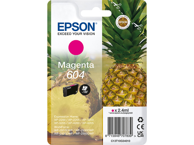 Cartridge Epson Inkjet 604XP 130 pag. MAG