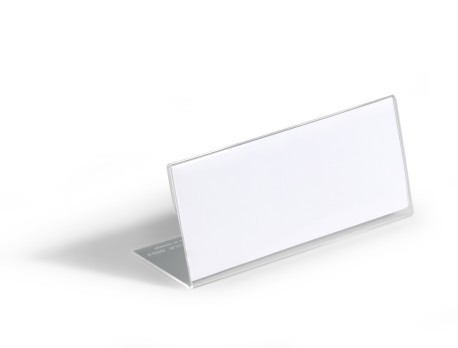 Tafelnaambord Durable acryl 61x150mm transparant (10)