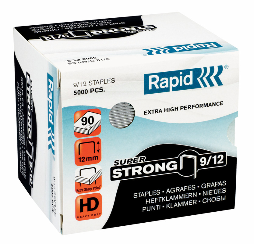 Nietjes Rapid Extra High Performance Super Strong 9/12 gegalvaniseerd (5000)