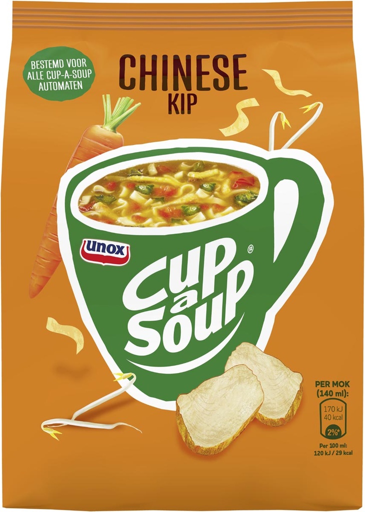 Soep voor automaten Cup-a-Soup vending 140ml 40 porties Chinese kip