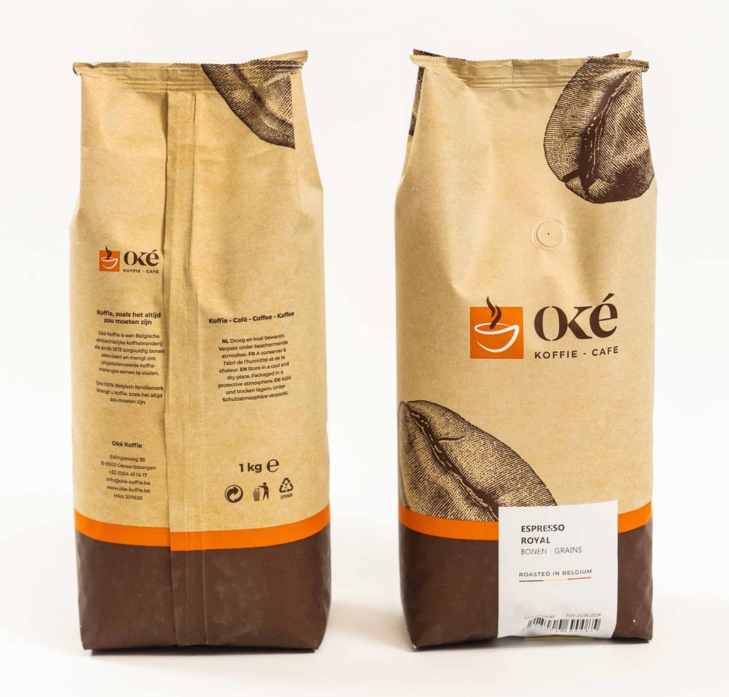 Koffie Oké Espresso Royal bonen 1kg