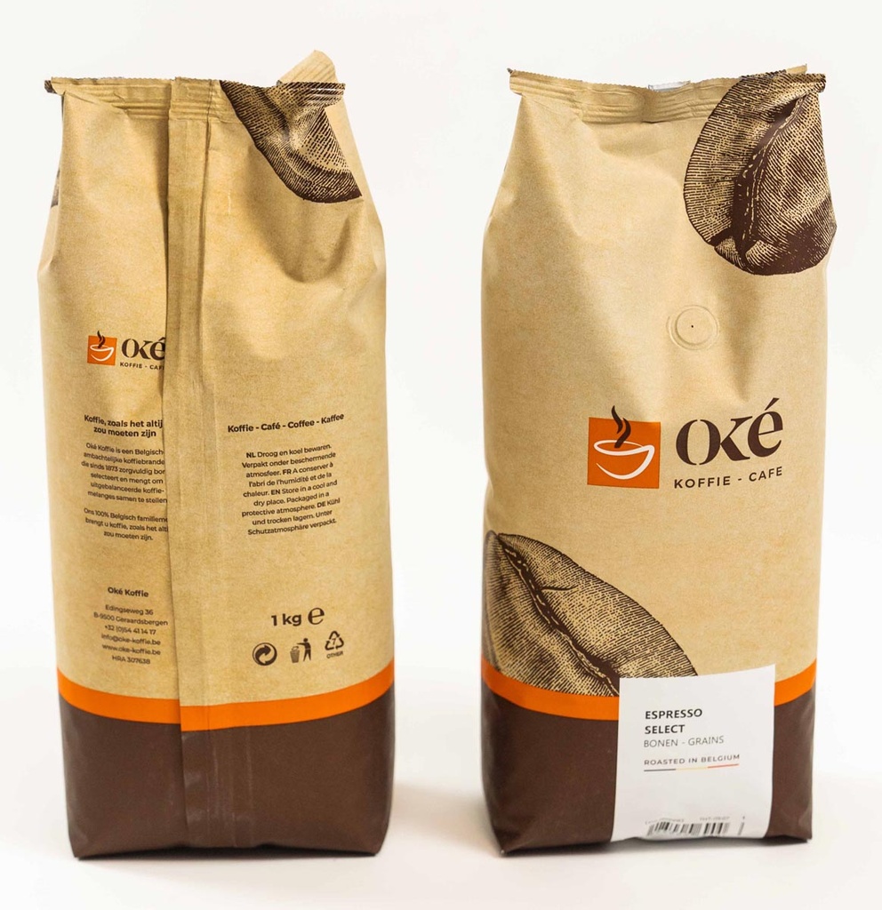 Koffie Oké Espresso Select bonen 1kg