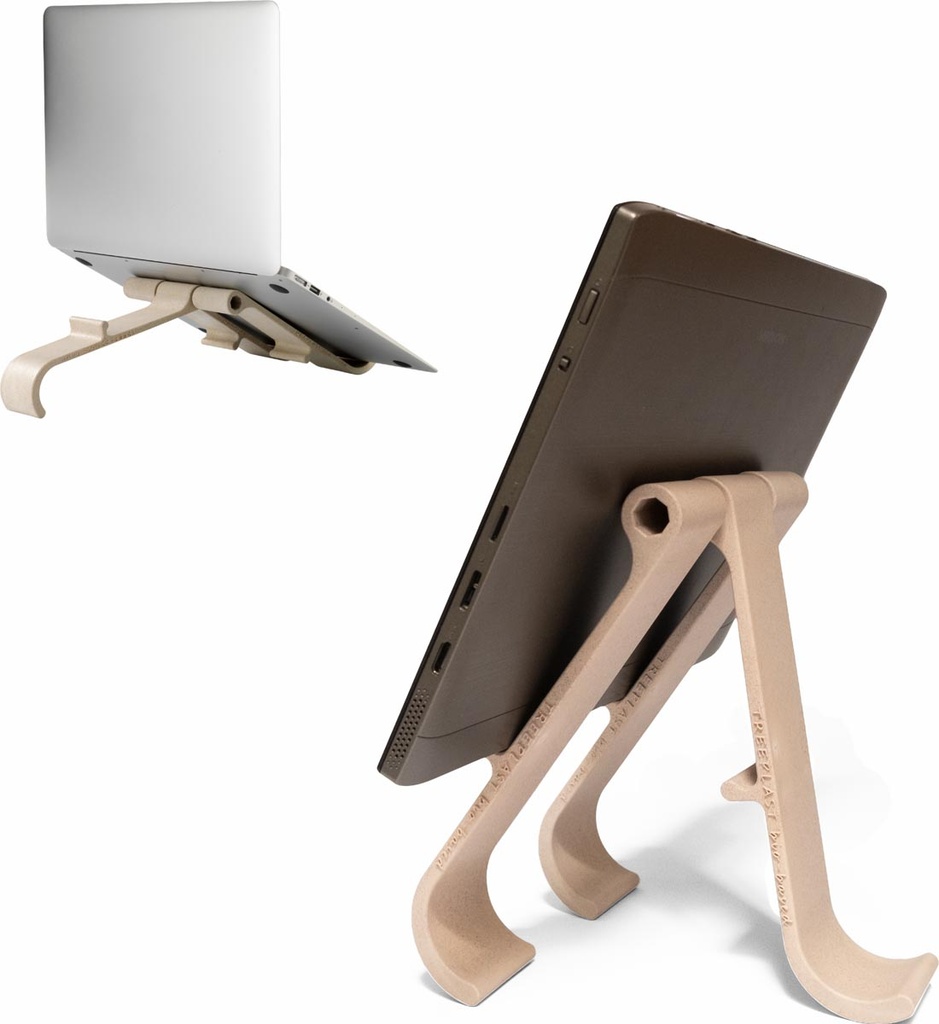 Laptop- en tabletstandaard R-Go Treepod beige