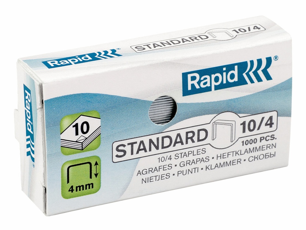 Nietjes Rapid Standard 10/4 gegalvaniseerd (1000) (248629)