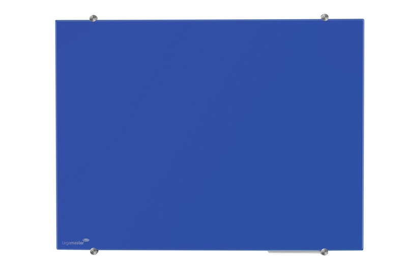 Glasbord Legamaster magnetisch 100x150cm blauw