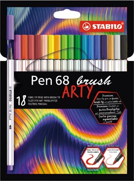 Brushpen Stabilo Pen 68 assorti (18)