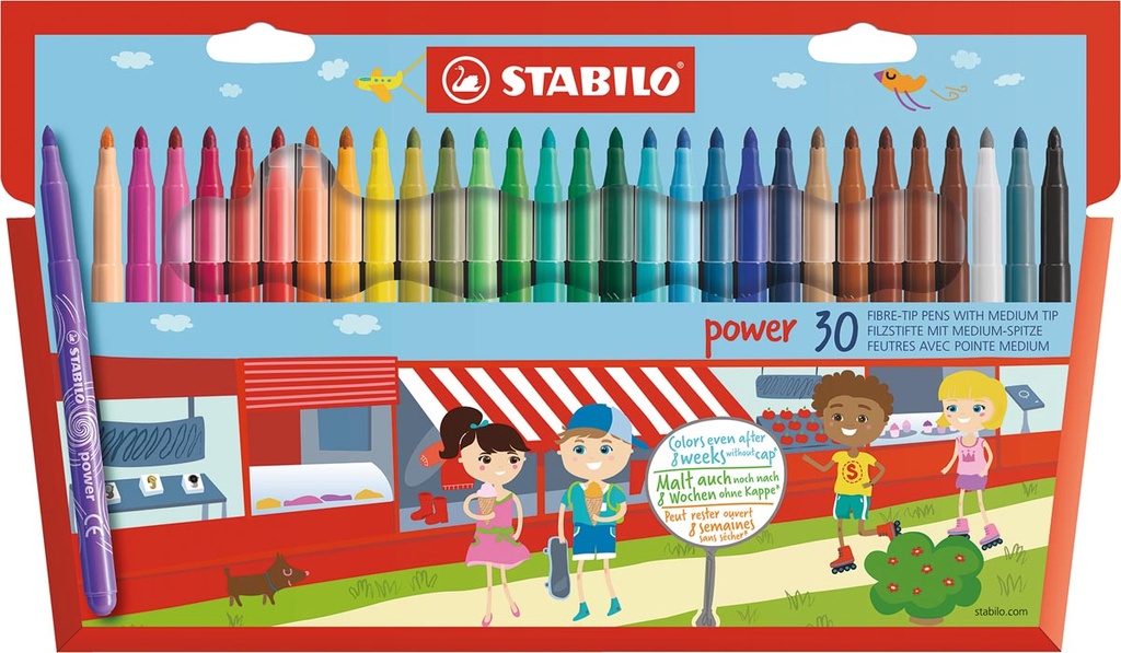 Viltstift Stabilo Power assorti (30)