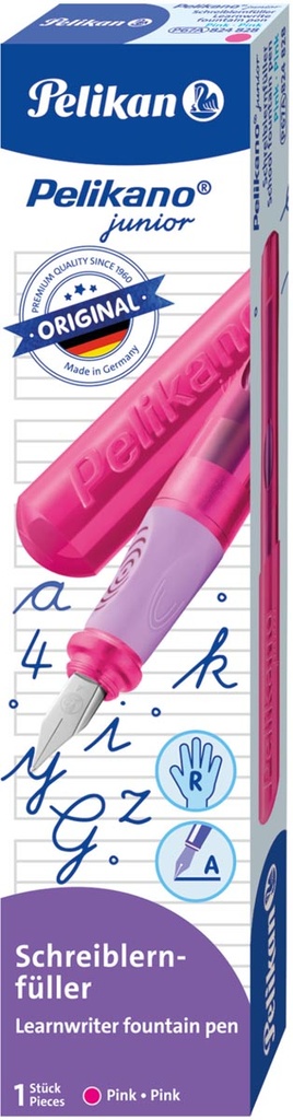 Vulpen Pelikan Pelikano Junior P67 voor rechtshandigen roze