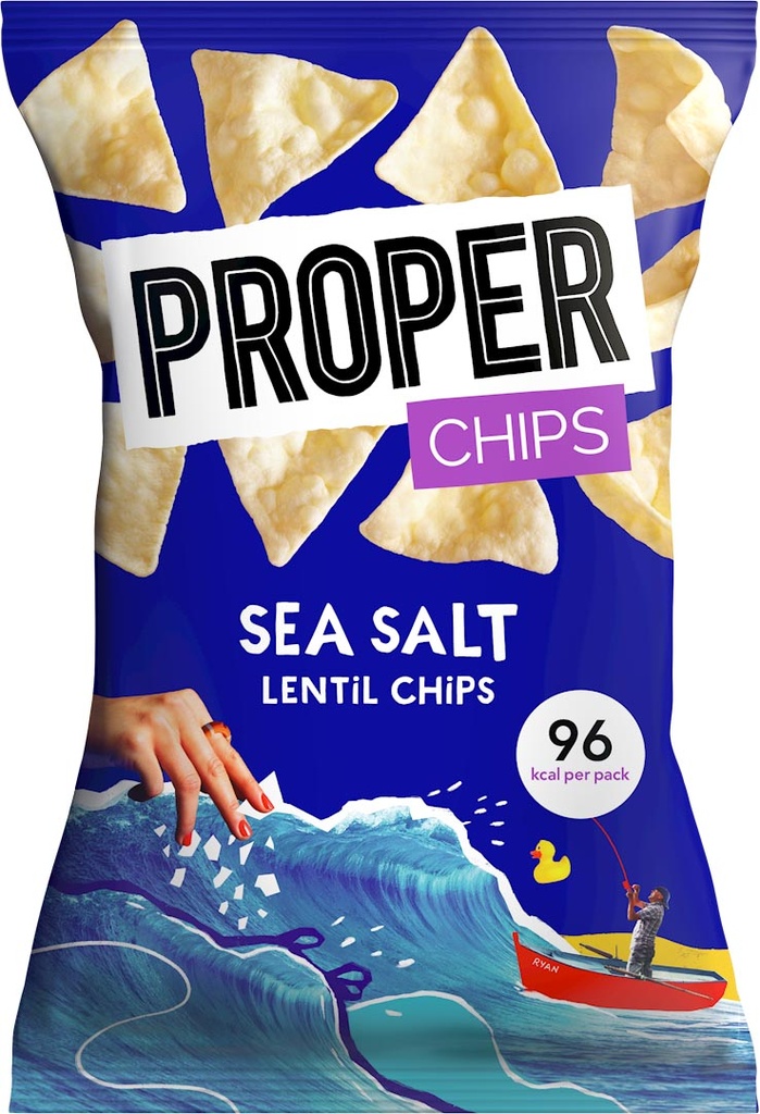 Chips Proper Sea Salt Lentil zak 20g