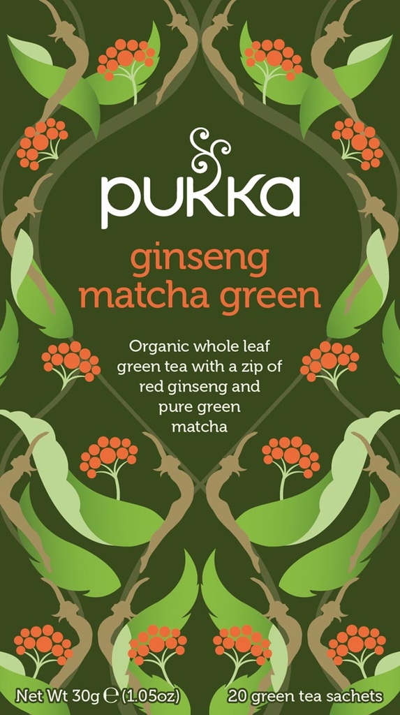 Thee Pukka Bio Ginseng Matcha Green (20)