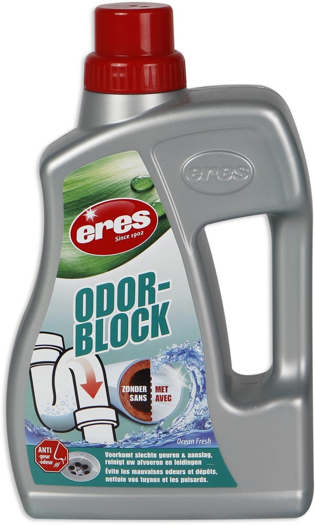 Reiniger afvoeren Eres Odor-Block afvoer flacon 1L