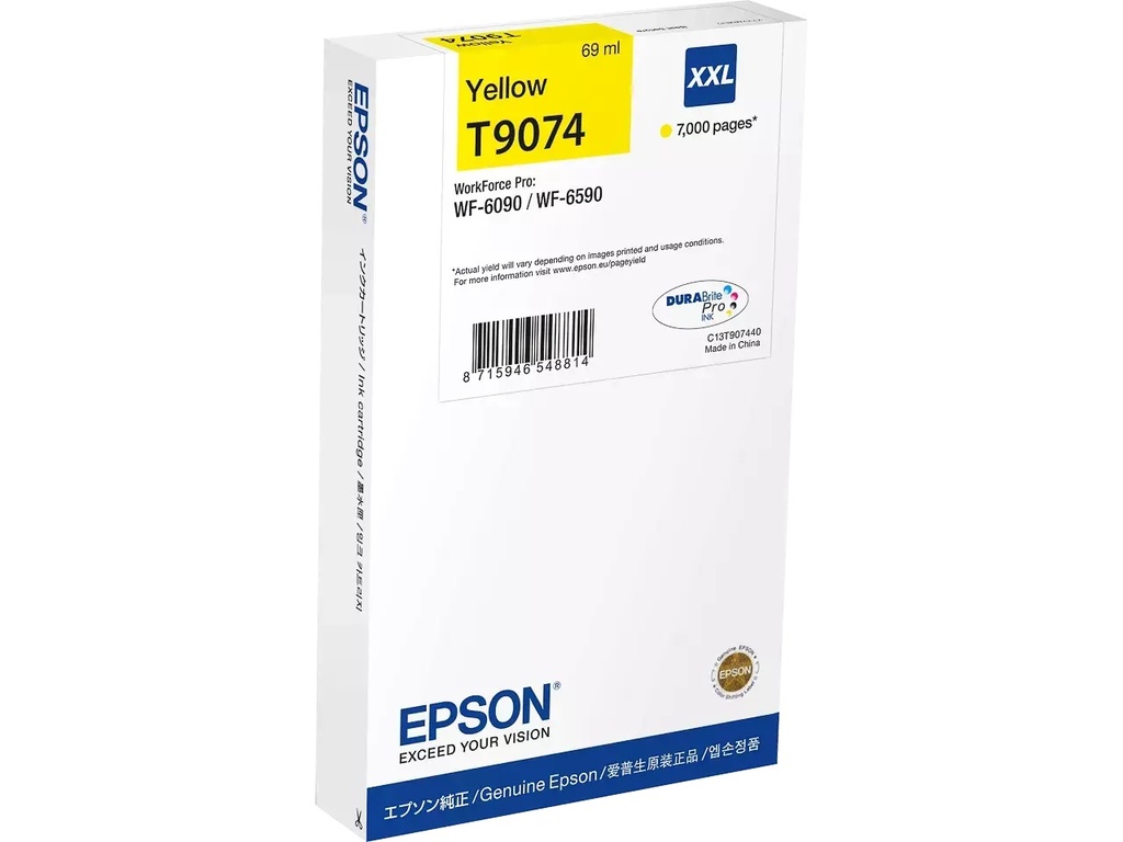 Cartridge Epson Inkjet T90744N 7.000 pag. (69ml) WF PRO YEL