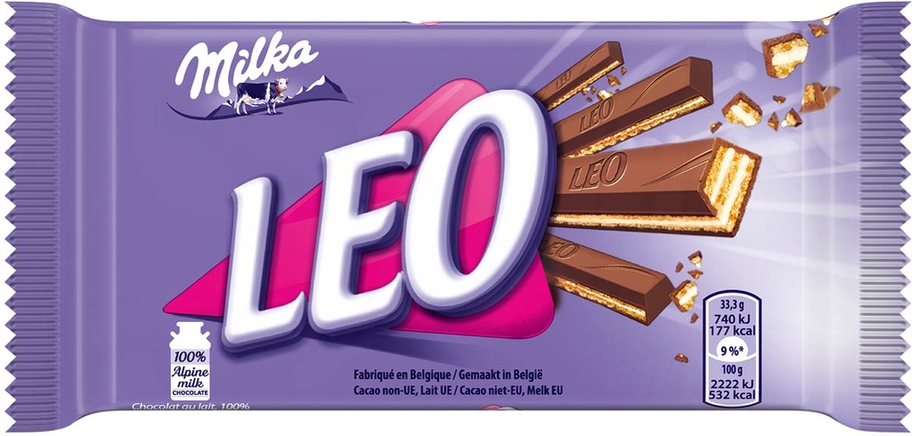 Melkchocoladereep Milka Leo 33g