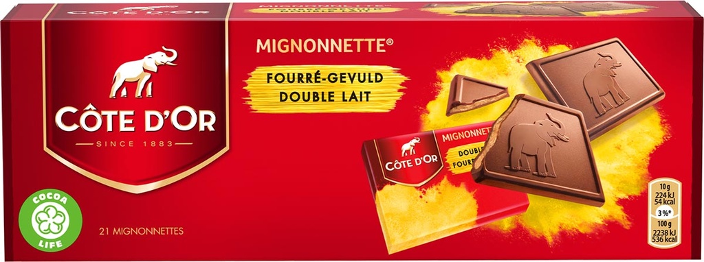 Chocolade Côte d'Or Mignonnettes praliné 10g apart verpakt (21)