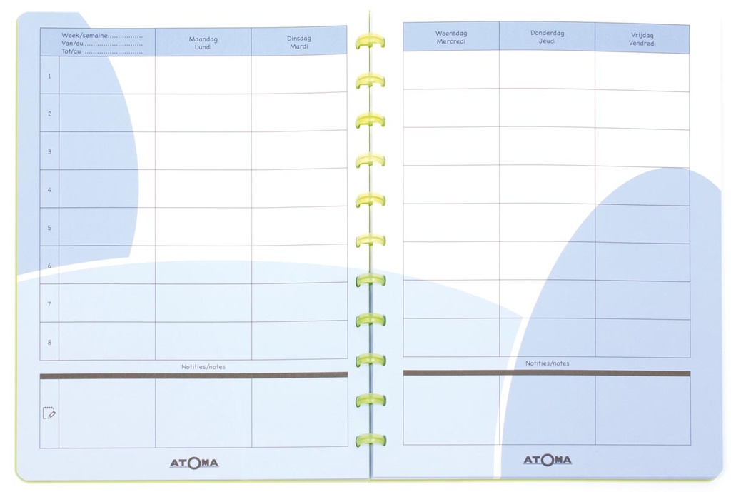 Lerarenagenda Atoma A4 assorti 2025