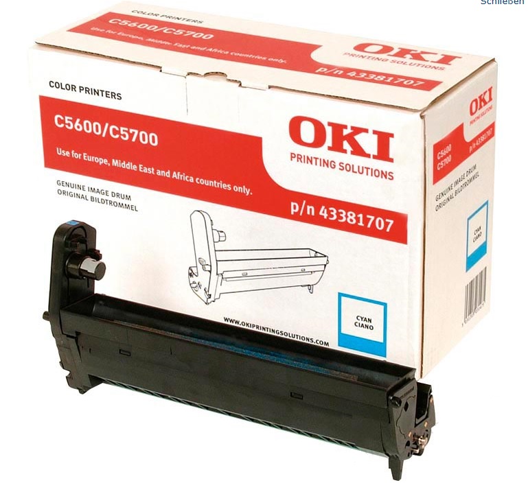 Drum Oki Color Laser 43381707 C5600 20.000 pag. CY