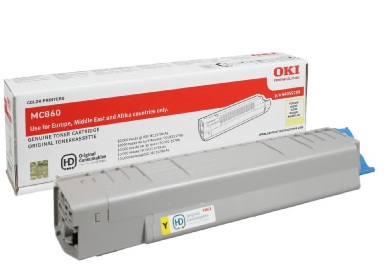 Toner Oki Color Laser 44059209 MC860cdtn 10.000 pag. YEL