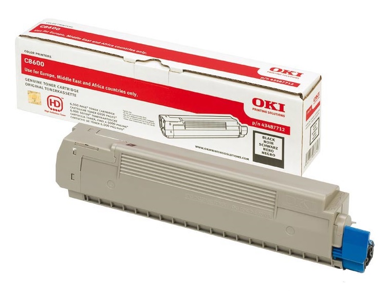 Toner Oki Color Laser 43487712 C8600cdtn 6.000 pag. BK