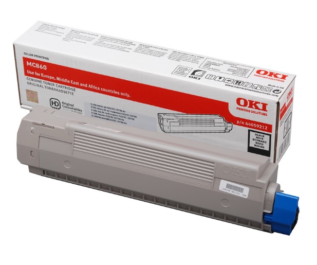 Toner Oki Color Laser 44059212 MC860cdtn 9.500 pag. BK