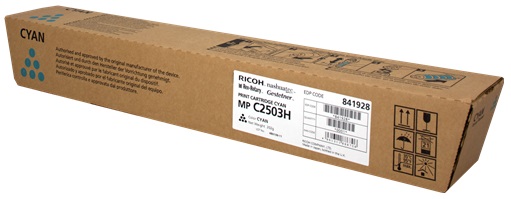 Toner Ricoh Color Laser 841928 Aficio MP C2003SP 9.500 pag. CY