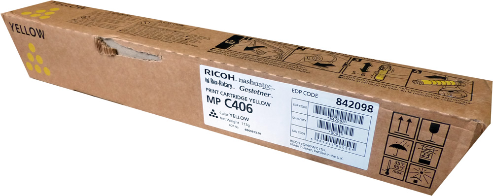 Toner Ricoh Color Laser 842098 Mp C306Zsp 6.000 pag. YEL