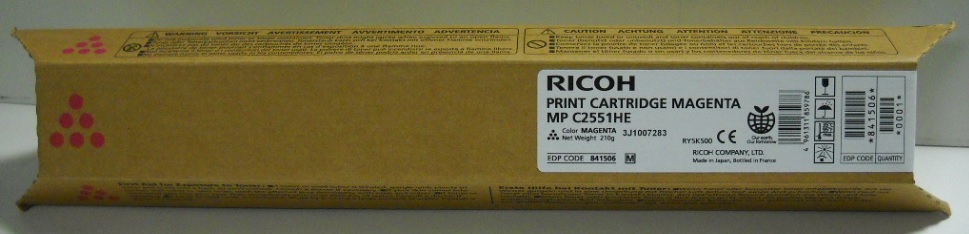 Toner Ricoh Color Laser 841506 Aficio MP C300 9.500 pag. MAG (842063)