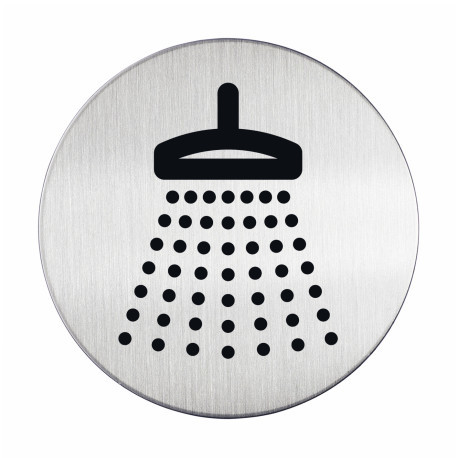 Pictogram Durable Douche Ø83mm zilver