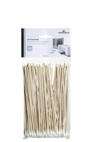 Reinigingsstaafjes COTTON BUDS Durable wit (100)