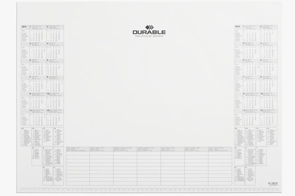 Papierblok Durable 41x57cm wit kalender (D729202)