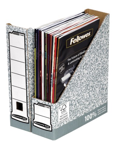 Tijdschriftencassette Fellowes Bankers Box System 316x81x263mm grijs