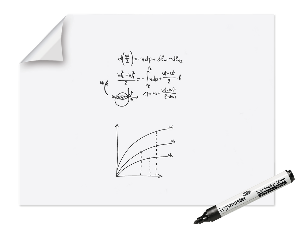 Whiteboard Legamaster Magic-Chart 90x120cm 15vel