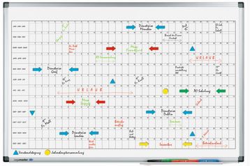 Jaarplanner Legamaster Premium horizontaal 60x90cm