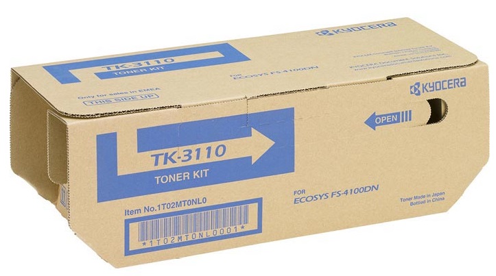 Toner Kyocera Mono Laser TK-3110 FS-4100DN 15.500 pag. BK