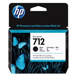 Cartridge HP Inkjet 712 DesignJet T 210 80ml BK