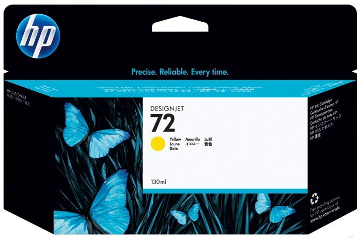 Cartridge HP Inkjet 72 DesignJet SD Pro MFP 130ml YEL