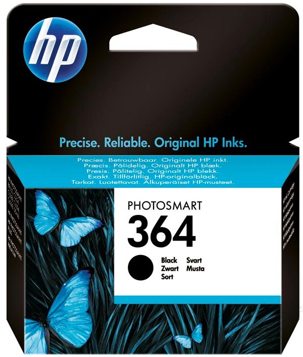 Cartridge HP Inkjet 364 Photosmart 5525 250 pag. BK