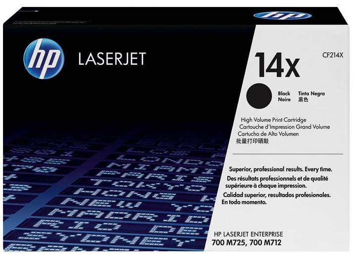 Toner HP Mono Laser 14X LaserJet Enterprise 700 Printer M712dn 17.500 pag. BK