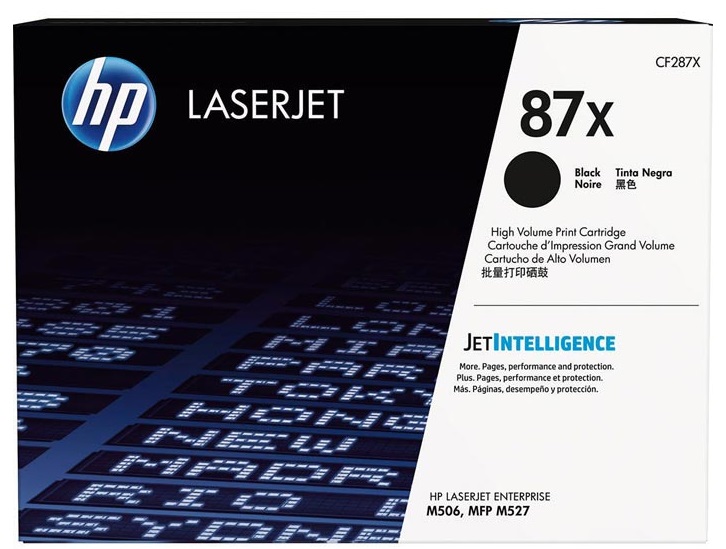 Toner HP Mono Laser 87X LaserJet Enterprise M506dh 18.000 pag. BK