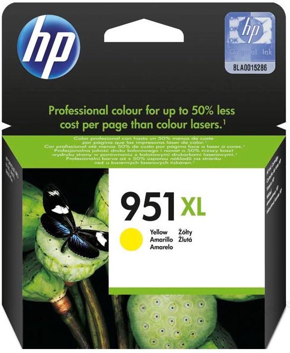 Cartridge HP Inkjet 951XL Officejet Pro 251dw 1.500 pag. YEL