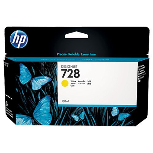 Cartridge HP Inkjet 728 DesignJet T730 130ml YEL