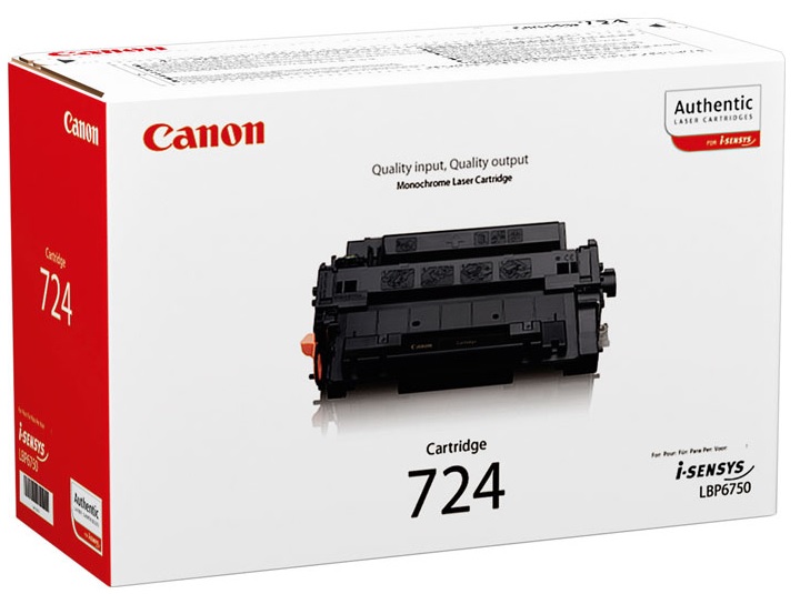 Toner Canon Mono Laser 724 i-SENSYS LBP6750dn 6.000 pag. BK