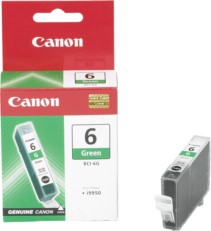 Cartridge Canon Inkjet BCI-6 BJC-800 2.300 pag. GROEN