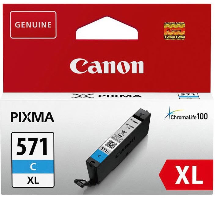 Cartridge Canon Inkjet CLI-571XL PIXMA MG5750 375 pag. CY