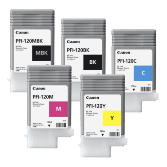 Cartridge Canon Inkjet PFI-120 imagePROGRAF TM-200 130ml YEL