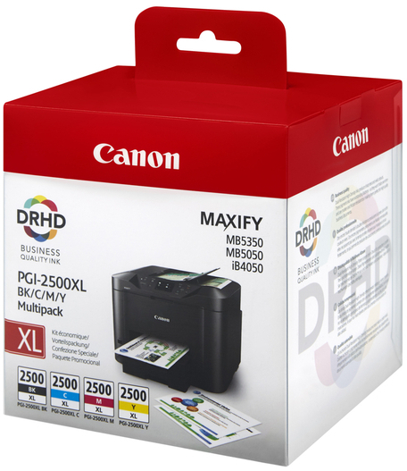 Cartridge Canon Inkjet PGI-2500XL MAXIFY MB2050 VALUE PACK BK/C/Y/M