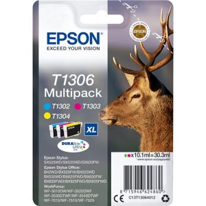 Cartridge Epson Inkjet T1306 Stylus SX525WD 3x10,1ml RAINBOWPACK C/M/Y