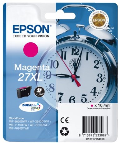 Cartridge Epson Inkjet 27XL WorkForce WF-3620DWF 1.100 pag. MAG